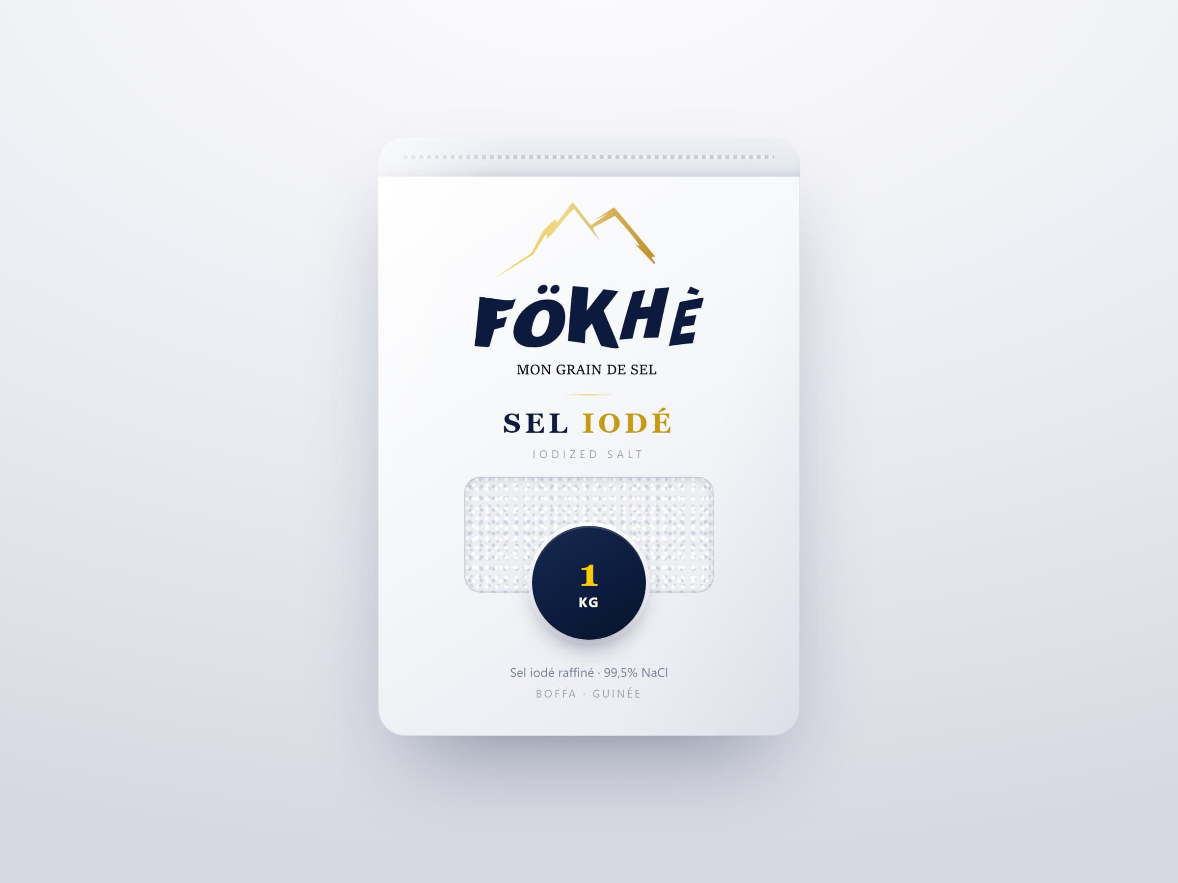 Sel iodé FÖKHÈ — Sachet 1 kg